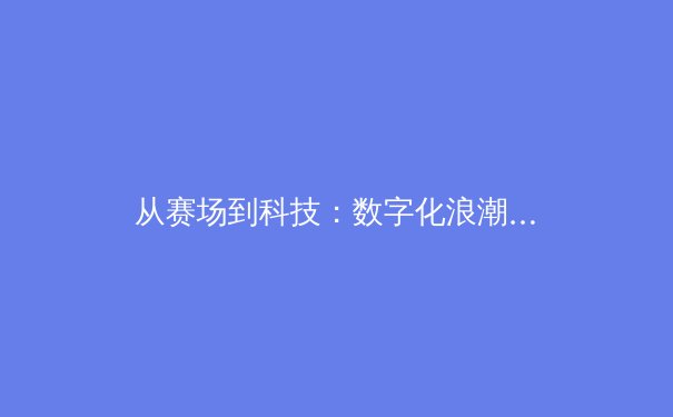 从赛场到科技：数字化浪潮如何重塑现代体育产业格局 - 4